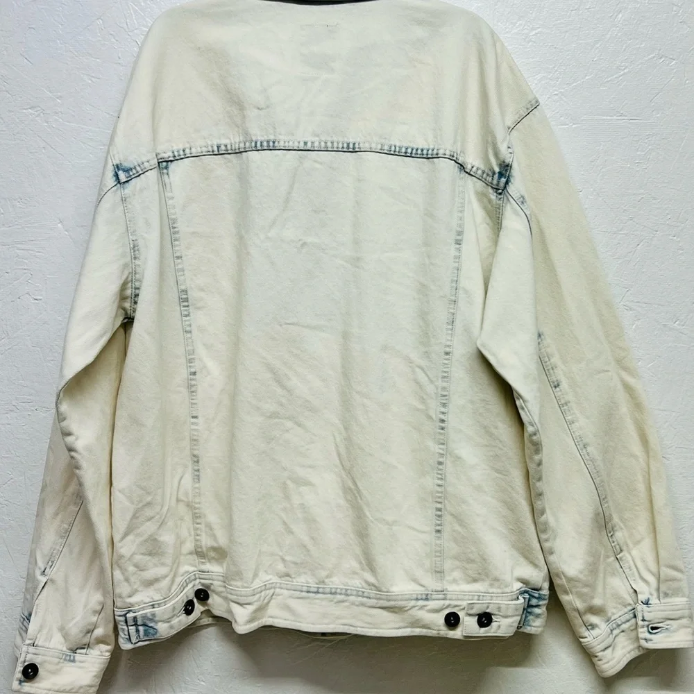Men’s Vintage White Wash Jean Jacket